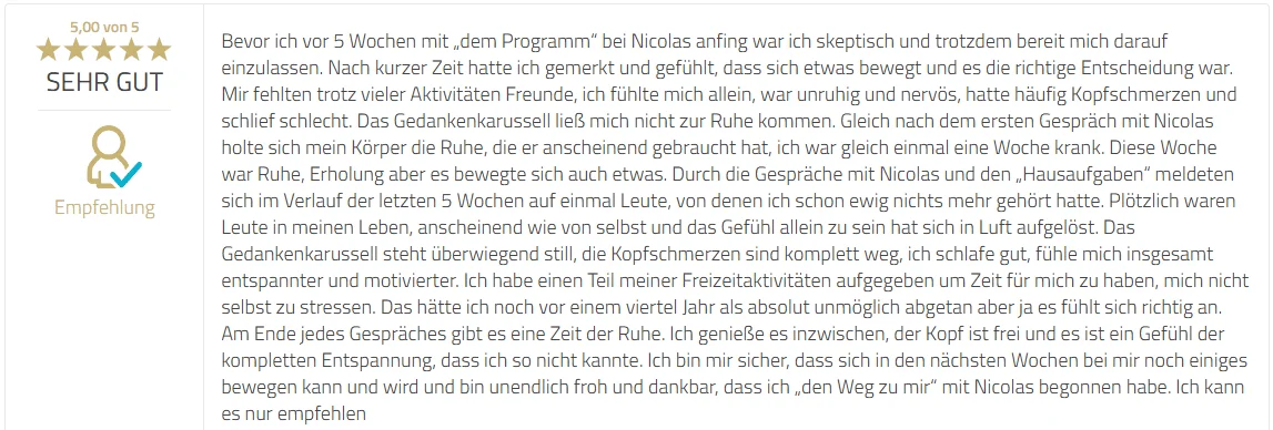 Feedback Nachweis